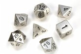Solid Metal Silver Colour Poly 7 die set