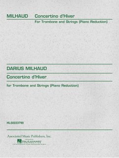 Cover Concertino d'Hiver for Trombone and Strings for trombone and piano