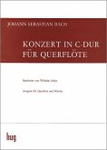 Konzert C-Dur BWV1032 für Flöte und Streicher für Flöte und Klavier