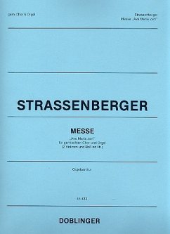 Ave Maria zart für gem Chor und Orgel (2 Violinen und Kontrabass ad lib) Orgel-Partitur