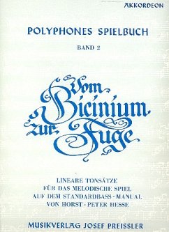 Cover Polyphones Spielbuch Band 2 für Akkordeon (vom Bicinium zur Fuge)