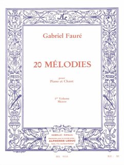 Cover 20 mélodies vol.1 pour mezzo-soprano et piano