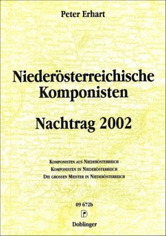 Cover ERHART Peter Niederösterreichische Komponisten - Nachtrag 2002