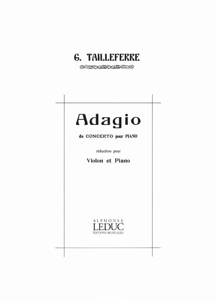 Adagio du concerto pour piano pour violon et piano Adagio du concerto pour piano pour violon et piano
