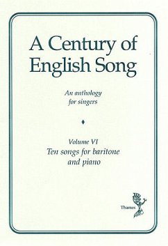 Cover A Century of english songs vol. 6 10 songs for baritone and piano An anthology for singers
