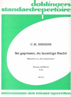 Cover Sei gepriesen du lauschige Nacht aus Die Landstreicher für hohe Singstimme und Klavier