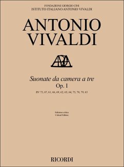 Antonio Vivaldi, Suonate da camera a tre op. I 2 Violins and Basso continuo Partitur + Stimmen