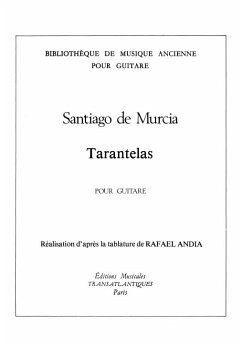 Cover Santiago De Murcia: Tarentelas Guitar Printed to Order