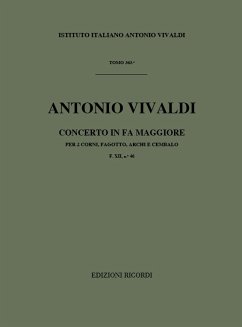 A. Vivaldi Concerti Per Strumenti Diversi, Archi E B.C.: Concerti Per Complessi Vari Con Orchestr