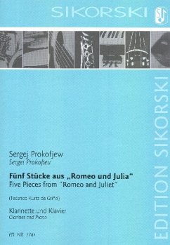 Cover 5 Stücke aus Romeo und Julia für Klarinette und Klavier