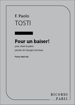 Tosti Pour Un Baiser! Chant Et Piano Vocal and Piano