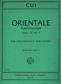 Orientale Kaleidoscope op.50,9 for violoncello and piano