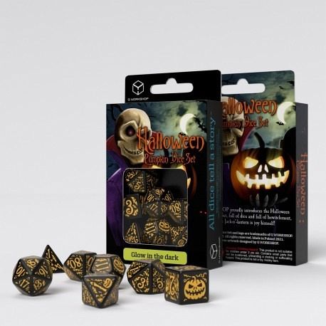 Halloween Pumpkin - Jack OLantern Dice Set Halloween Pumpkin - Jack OLantern Dice Set