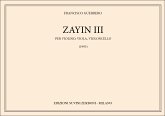 Zayin Nr.3 für Violine, Viola und Violoncello Partitur