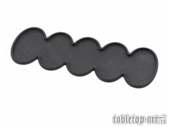 Cover Movement Tray - Rounded Edge - 60mm Oval 5s Bar - Black