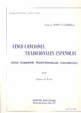 5 canciones tradicionales espanolas pur chant et piano