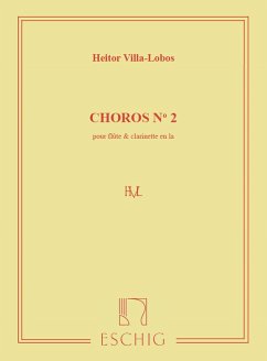 Cover Choros Nr.2 pour flűte et clarinette partition