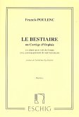 Le Bestiaire ou cortege d'Orphee pour voix de femme et sept instruments partition