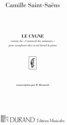 Cover C. Saint-Saens Le Cygne Saxo-Piano Saxophone and Piano E/O Altri Stru