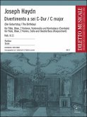 Divertimento a 6 C-Dur Hob.II:11 für Flöte, Oboe, 2 Violinen, Violoncello und Kontrabaß Partitur