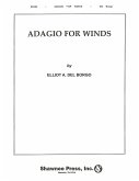 Elliot Del Borgo, Adagio for Winds Concert Band/Harmonie Partitur + Stimmen