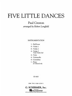 Paul Creston, Five Little Dances Streichorchester Partitur