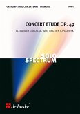 Alexander Goedicke Concert Etude opus 49 Trumpet and Concert Band/Harmonie Partitur + Stimmen