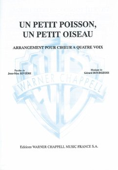 Cover Louis Bourgeois, Petit Poisson, un Petit Oiseau (Un) Vocal and Piano Buch