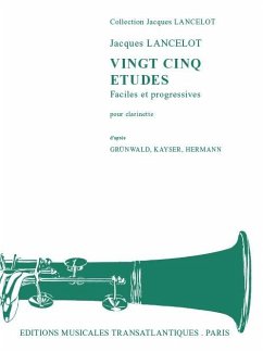 Cover 25 études faciles et progressives d'aprčs Grünwald, Kayser et Hermann pour clarinette