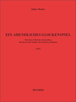 Cover Fabio Nieder, Ein Abendliches Glockenspiel Klavier Partitur