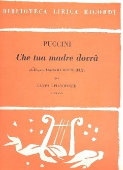 Che tua madre dovrŕ per soprano e pianoforte