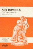 Nisi Dominus for soloists, mixed chorus, strings and bc vocal score