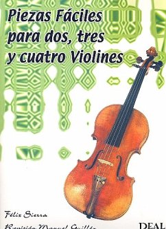 Piezas fáciles para 2-4 violines partitura