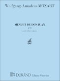 W.A. Mozart Menuet De Don Juan Pour Piano Et Violoncelle Violoncello or 2 Violoncelli and Piano