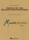 Pierre Leemans, March Of The Belgian Paratroopers Concert Band Partitur