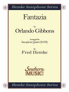 Cover Orlando Gibbons Fantazia Saxophonquartett Partitur