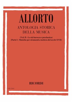 Cover R. Allorto Antologia Storica Della Musica - Vol. II, Parte I Music Education