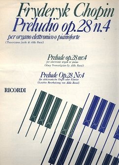 Prelude op.28,4 für E-Orgel oder Klavier (erleichterte Ausgabe)
