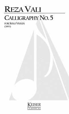 Reza Vali, Calligraphy No. 5 Violin Buch Cover Reza Vali, Calligraphy No. 5 Violin Buch