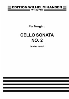Cover Per Nörgĺrd, Sonata For Solo Cello No.2 'In Due Tempi' Cello Buch