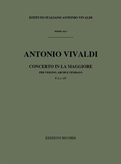 Cover A. Vivaldi Concerti Per Vl., Archi E B.C.: In La Rv 353 Concert for Violin