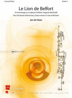 Jan de Haan Le Lion de Belfort Concert Band/Harmonie Partitur + Stimmen