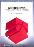 Greensleeves for 4 saxophones (SATBar) and percussion score and parts