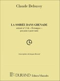 C. Debussy Soiree Dans Grenade 4 Ms (Estampes) Piano 4 hands