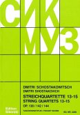 Streichquartette Nr.13-15 Studienpartitur