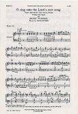 O sing unto the Lord a new Song for mixed chorus, strings and organ vocal score O sing unto the Lord a new Song for mixed chorus, strings and organ vocal score