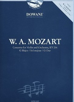 Konzert G-Dur KV216 für Violine und Orchester (+2CDs) für Violine und Klavier