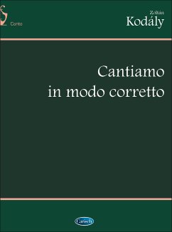 Cover Zoltán Kodály, Cantiamo In Modo Corretto Vocal Buch