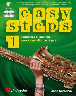 Easy Steps 1 [F] Alto Saxophone Buch + 2 CDs + Online-Audio