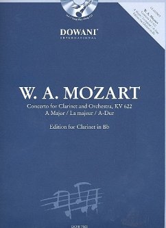 Konzert A-Dur KV622 (+CD) für Klarinette in B (CD enthält Klavier- und Orchesterbegleitung)